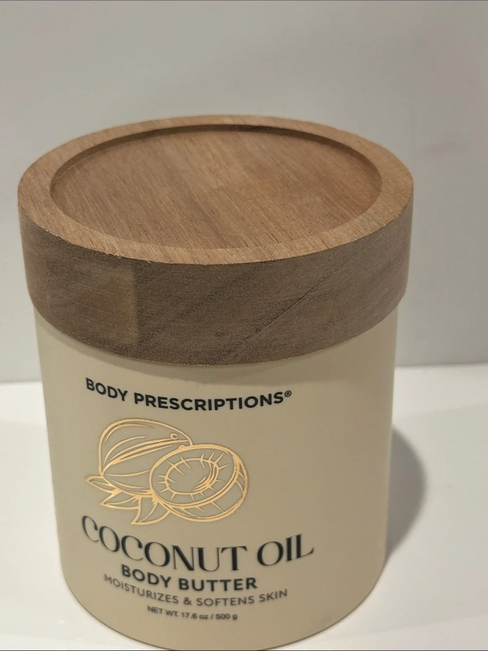 Body Prescriptions Coconut Oil Body Butter Moisturizes & Soften Skin in 17.6 oz.